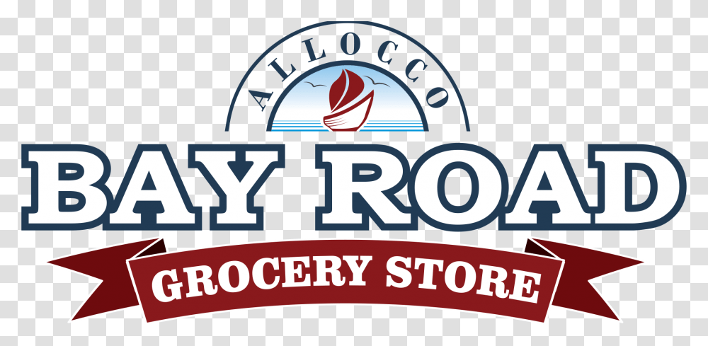 Allocco Bay Road Grocery Store, Label, Logo Transparent Png
