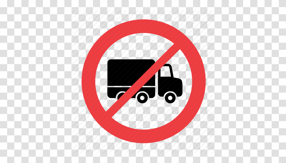 Allowed Forbidden No Not Prohibited Sign Truck Icon, Road Sign Transparent Png