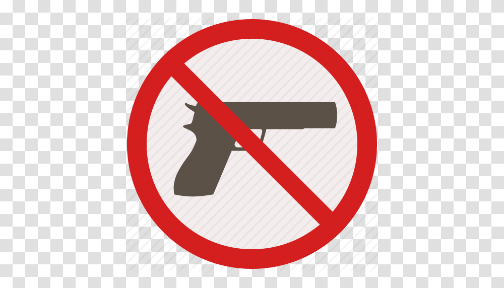 Allowed Guns No Prohibited Signs Warning Icon, Road Sign Transparent Png