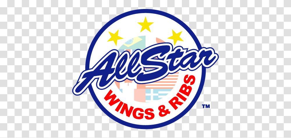 Allstar Wings & Ribs - Restaurant In Toronto Ontario All Star Wings And Ribs, Text, Logo, Symbol, Label Transparent Png