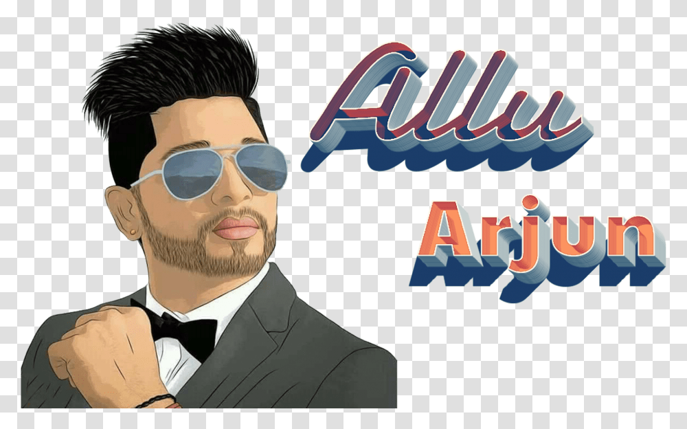 Allu Arjun Pics Allu Arjun, Sunglasses, Accessories, Person, Face Transparent Png