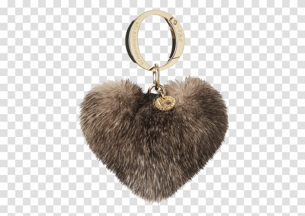 Ally Heart Charm Keychain, Fur, Rug, Pendant Transparent Png
