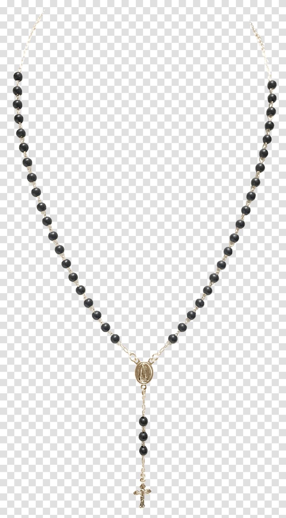 Ally Rosary Black, Necklace, Jewelry, Accessories, Accessory Transparent Png