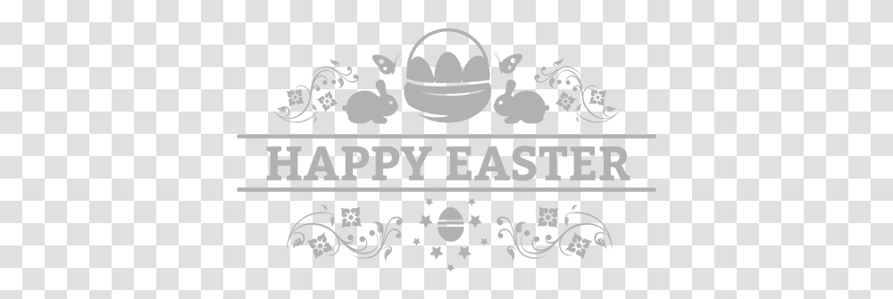 Alma Cira Easiest Happy Easter Happy Easter White, Stencil, Text, Graphics, Art Transparent Png