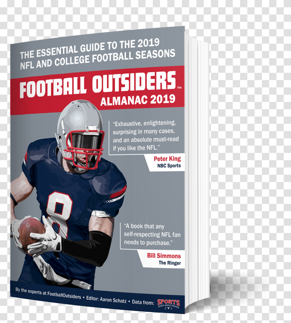 Almanac Football Outsiders Almanac 2019, Helmet, Apparel, Person Transparent Png