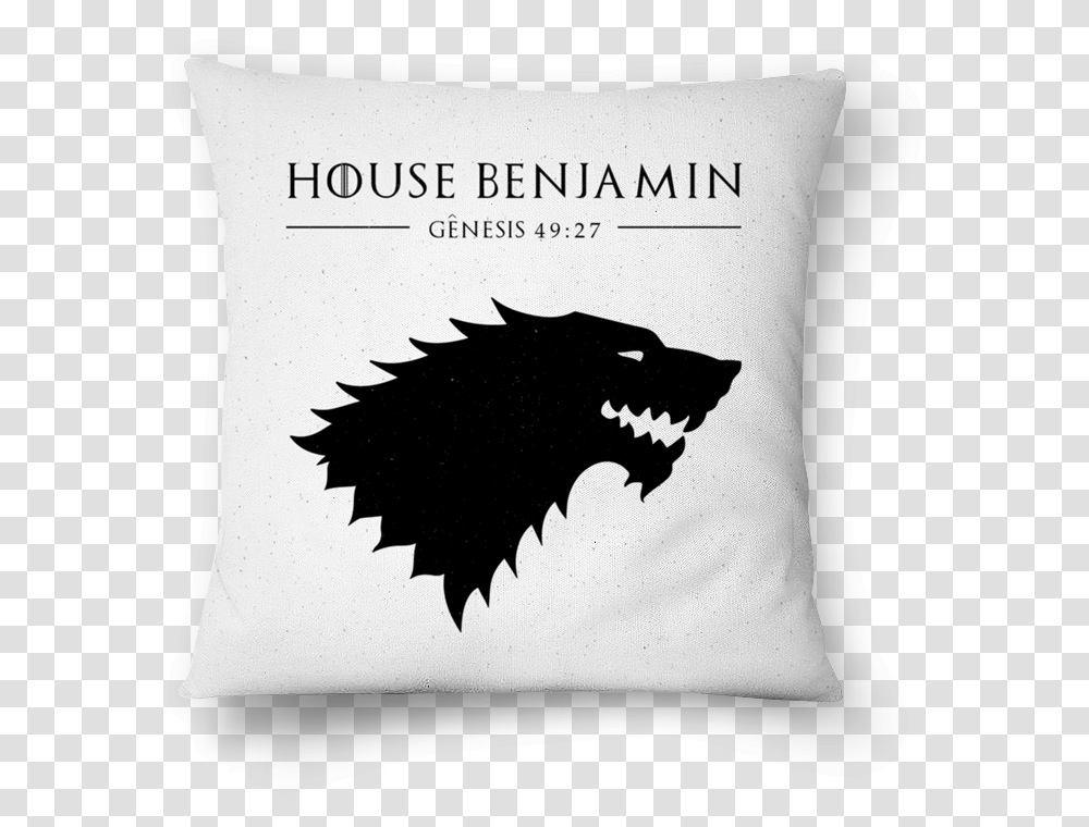 Almofada House Benjamin De Karolyne Jaquesna Stark Game Of Thrones Logo, Pillow, Cushion, Cat, Pet Transparent Png