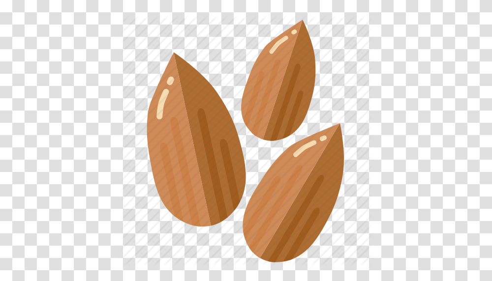 Almond Almonds Ingredient Nut Nuts Icon, Plant, Vegetable, Food, Tape Transparent Png