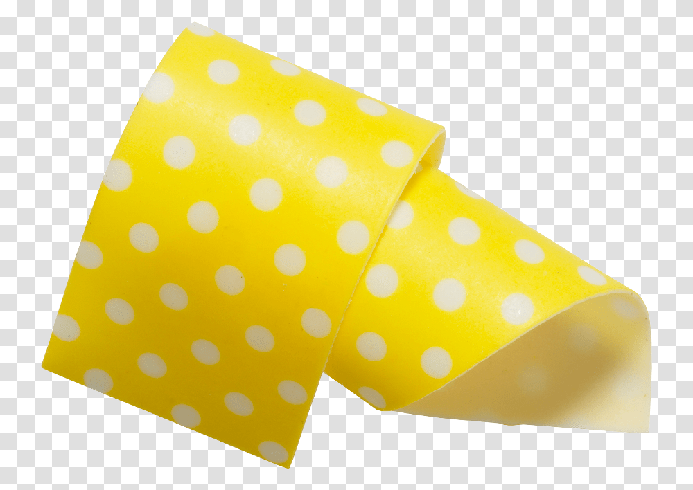 Almond And Sugar Collars Yellow 40mm Polka Dot, Texture, Apparel, Paper Transparent Png