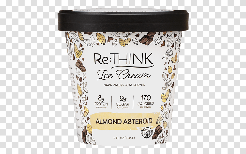Almond Astero Ice Cream, Dessert, Food, Menu Transparent Png
