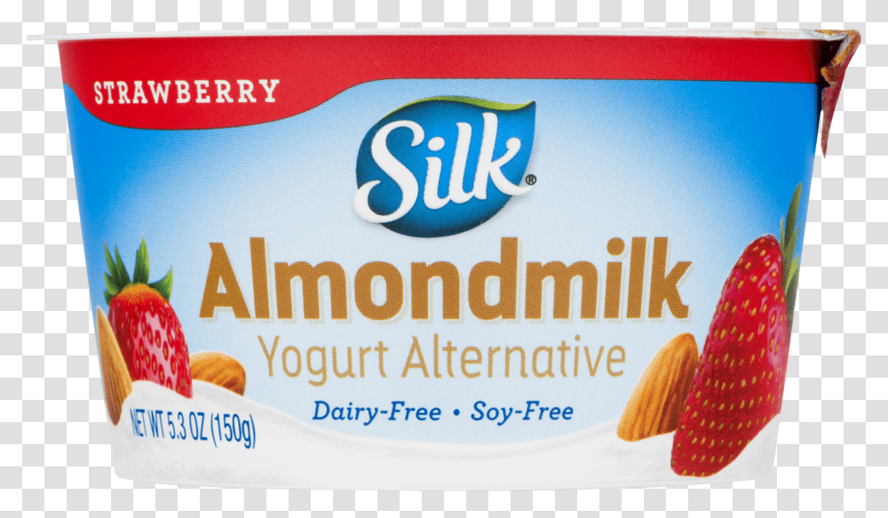 Almond Milk Yogurt Strawberry, Paper, Alphabet, Label Transparent Png