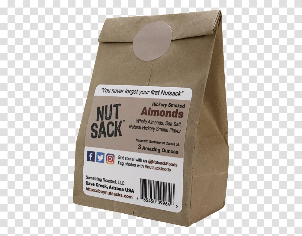 Almonds Hickory Smoked Carton, Package Delivery, Box, Cardboard, Label Transparent Png