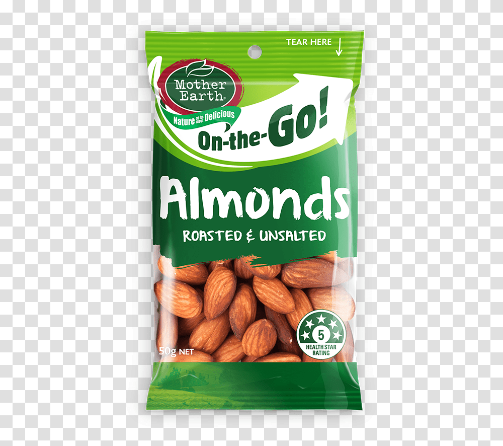 Almonds Roasted Unsalted 50g Almond, Plant, Nut, Vegetable, Food Transparent Png