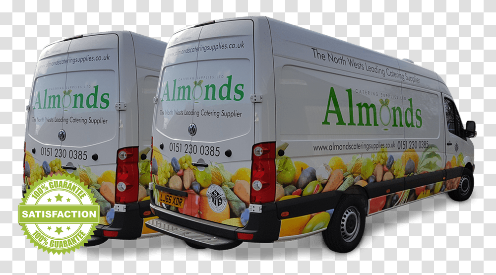 Almonds Unique Satisfaction Guarantee Compact Van, Vehicle, Transportation, Moving Van, Bus Transparent Png