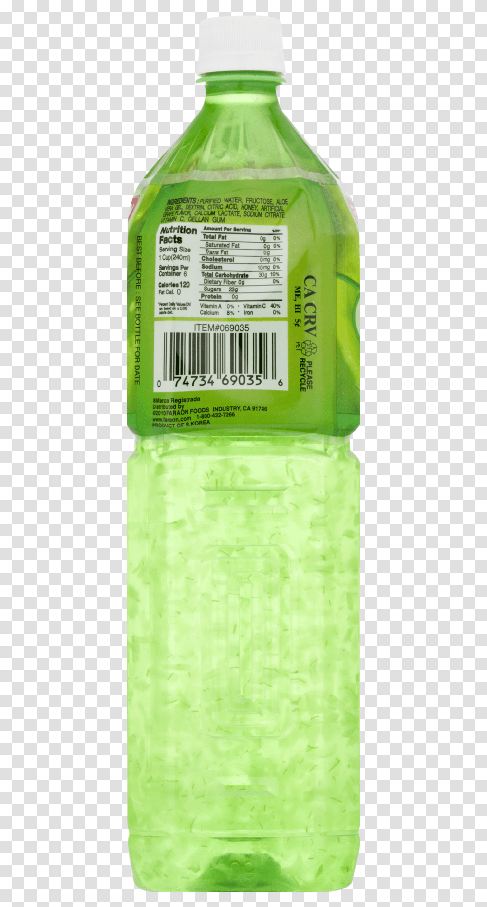 Aloe Vera Water, Bottle, Plant, Beverage, Liquor Transparent Png