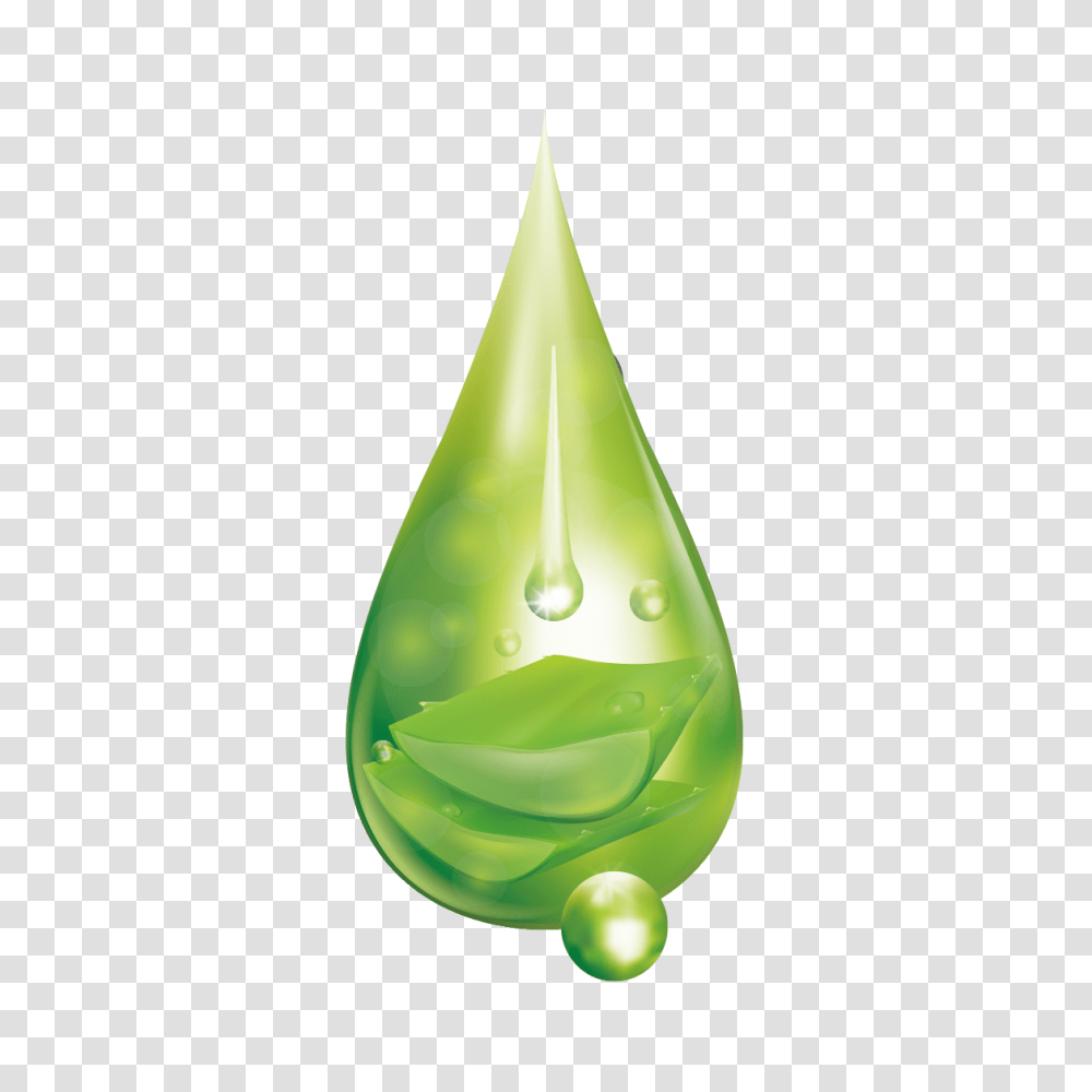 Aloevera Drop Image Water Drop Green, Droplet, Plant Transparent Png