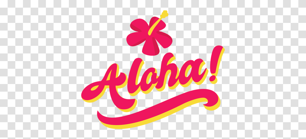 Aloha Flower Hawaiian Lettering & Svg Aloha, Plant, Text, Alphabet, Leisure Activities Transparent Png