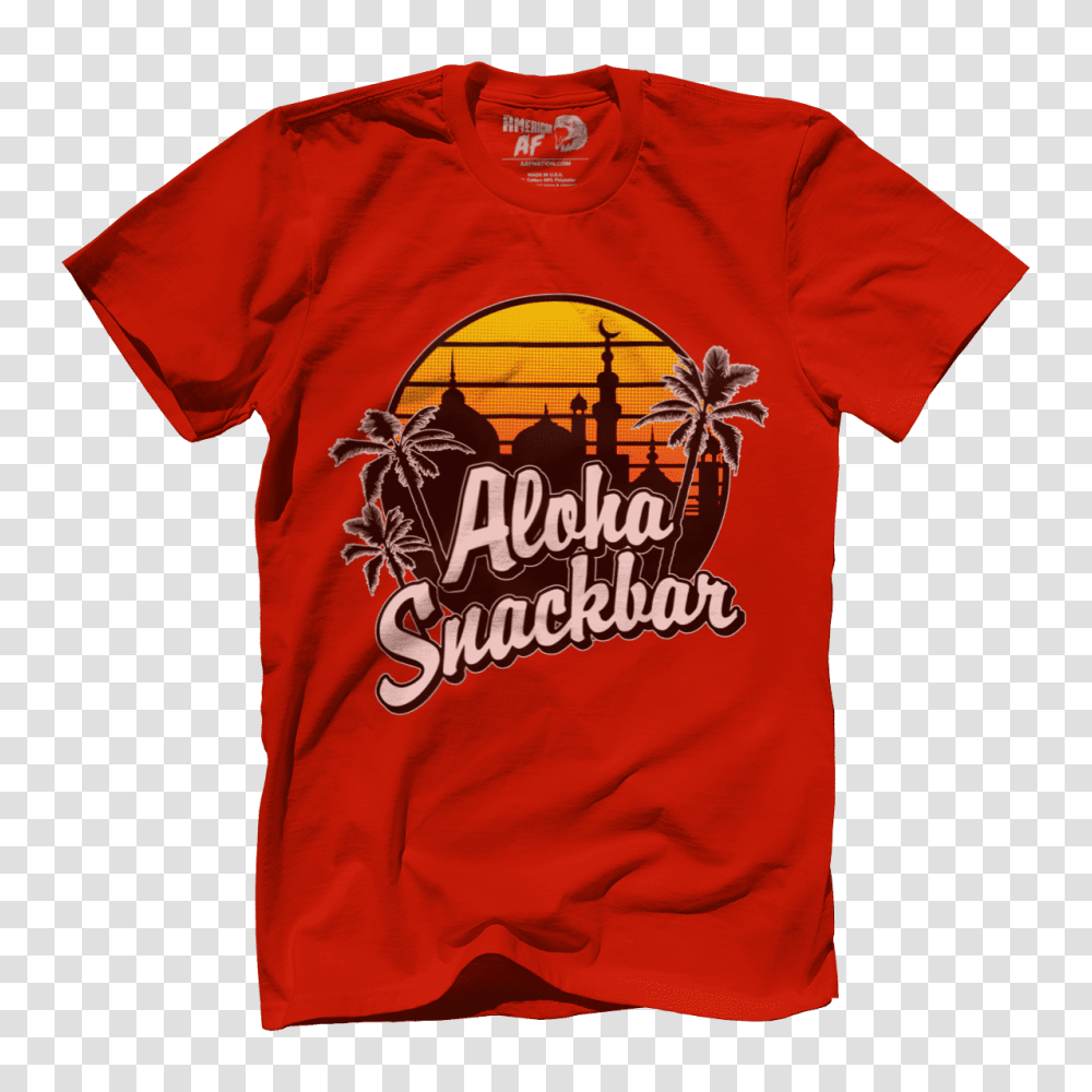 Aloha Snackbar Shirt Hoodie Tank Top American Af, Apparel, T-Shirt Transparent Png