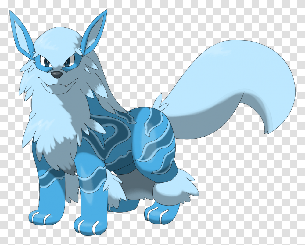 Alola Form Arcaninetype Arcanine Water Type, Animal, Mammal, Bird, Wildlife Transparent Png