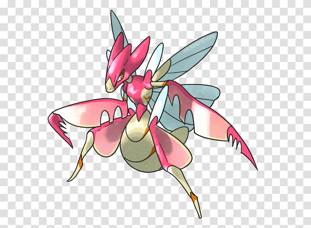 Alolan Fanart Which Is Perfect Mantis Pokemon, Animal, Invertebrate, Insect, Pattern Transparent Png