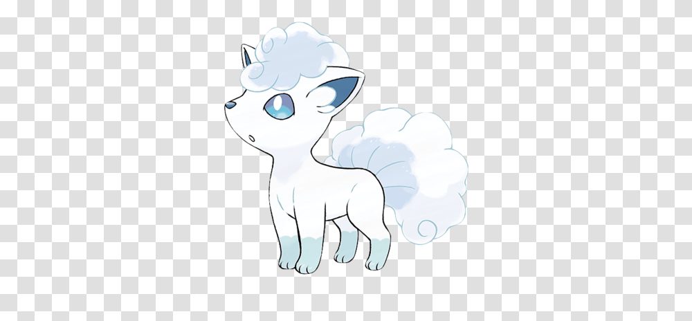 Alolan Vulpix Pokemon Sun And Moon White, Mammal, Animal, Wildlife, Art Transparent Png