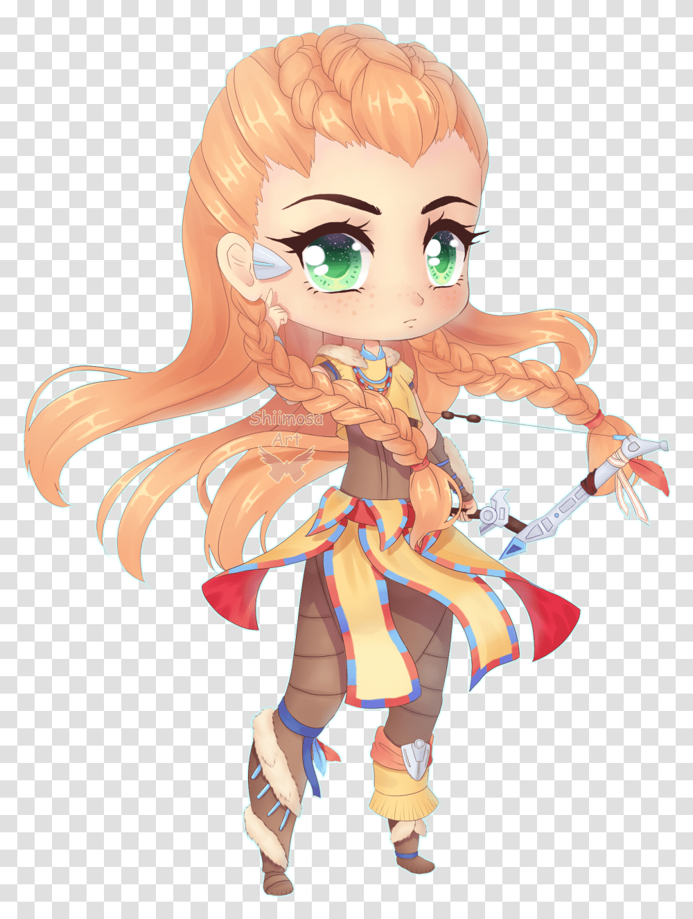 Aloy Horizon Zero Dawn Aloy Cartoon, Cupid, Book, Label Transparent Png