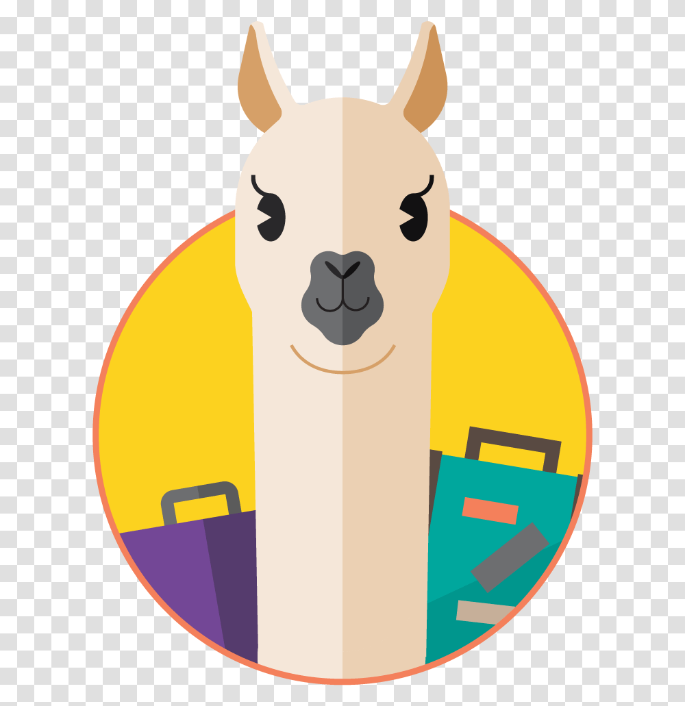 Alpaca Your Suitcase We're Going On Clipart Alpaca, Snowman, Outdoors, Nature, Mammal Transparent Png