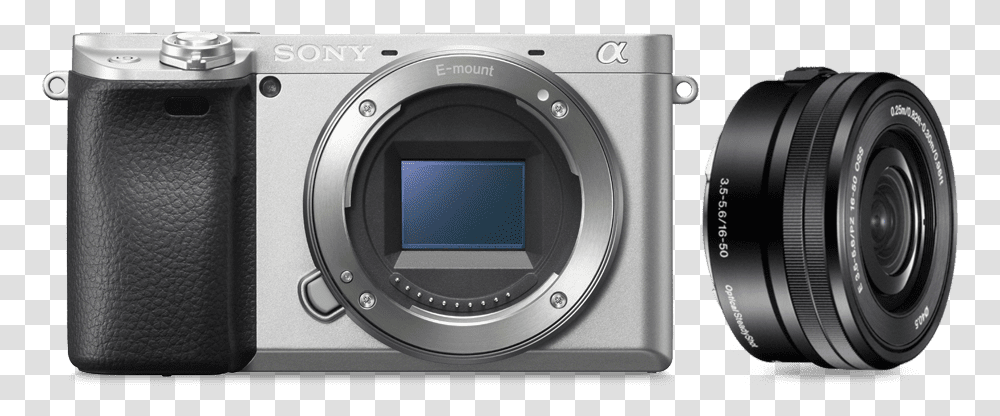 Alpha 6400 Premium Digital E Mount Aps C Camera Kit Sony A6400 Silver Body, Electronics, Digital Camera Transparent Png