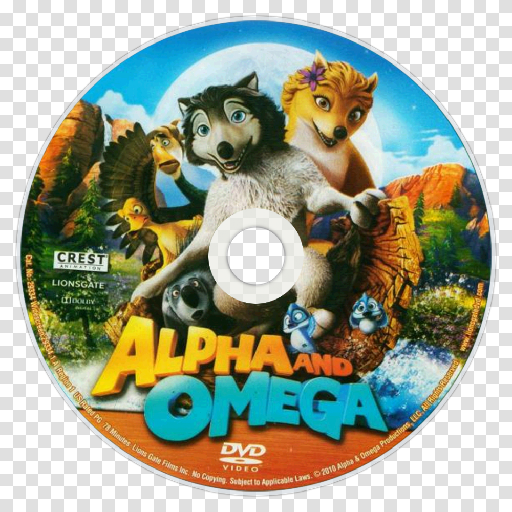 Alpha And Omega Dvd Alpha And Omega Dvd Disc, Disk, Dog, Pet, Canine Transparent Png