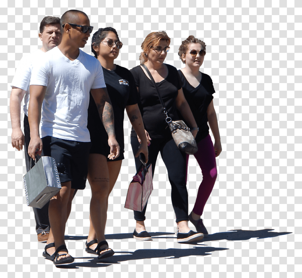 Alpha Channel Compositing Walking People Group, Person, Clothing, Shoe, Footwear Transparent Png