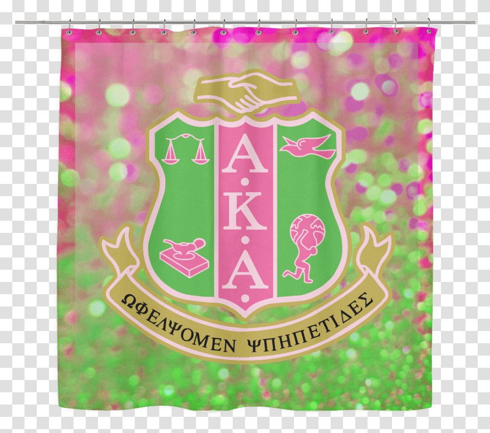 Alpha Kappa Alpha Shower Curtain Emblem, Label, Plant, Paper Transparent Png