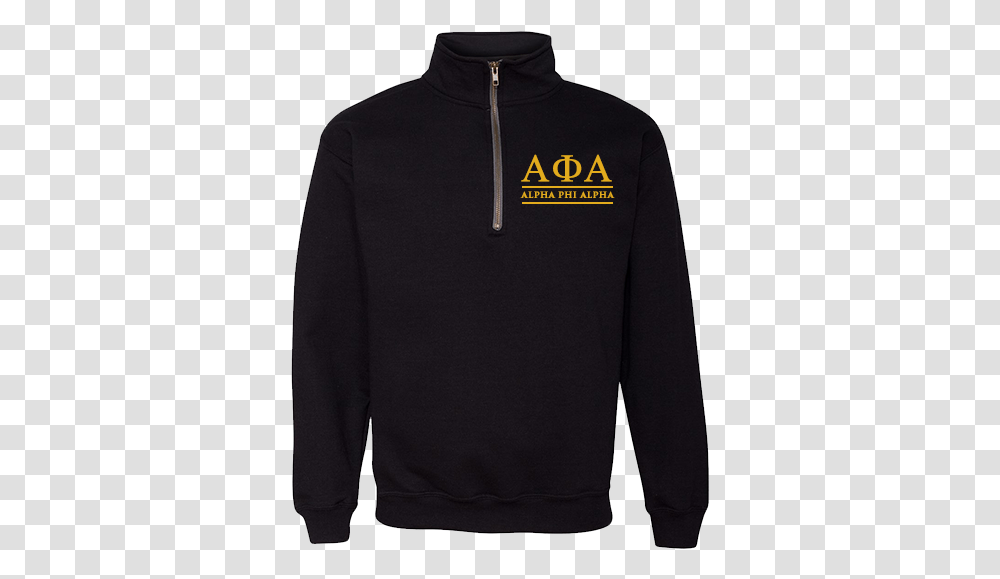 Alpha Phi Alpha Embroidered Quarter Zip Sweatshirt Hoodie, Apparel, Sleeve, Long Sleeve Transparent Png