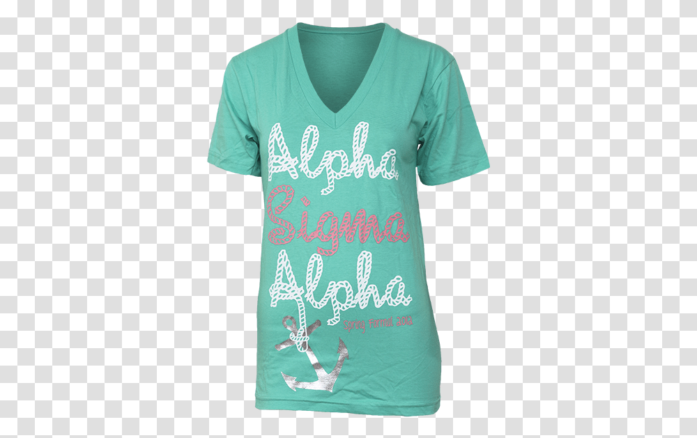 Alpha Sigma Anchored With The Best V Neck Adam Block Cool Kids Tackle Box, Clothing, Apparel, T-Shirt, Person Transparent Png
