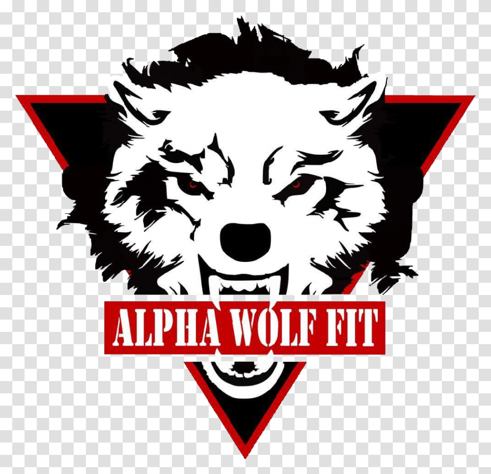 Alpha Wolf Fit Angry Wolf Head, Label, Poster Transparent Png