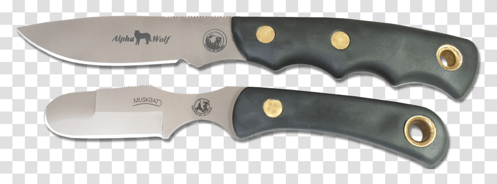 Alpha Wolf S30vmuskrat Combo Suregrip Hunting Knife, Blade, Weapon, Weaponry, Dagger Transparent Png