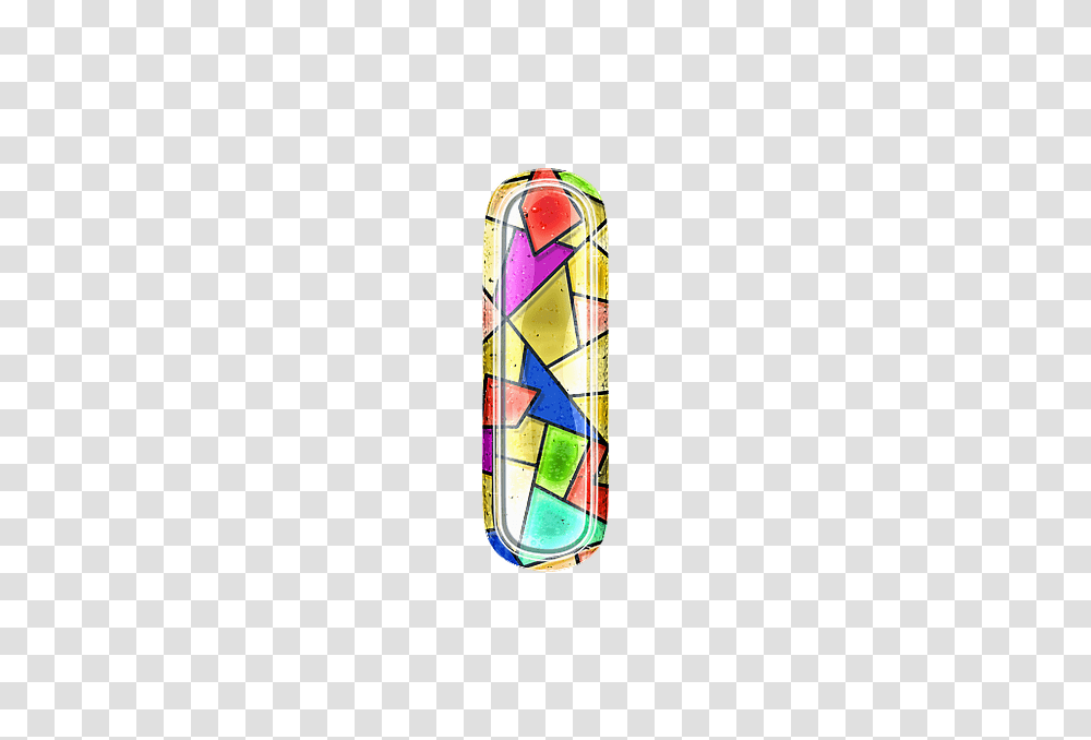 Alphabet, Stained Glass, Bottle Transparent Png