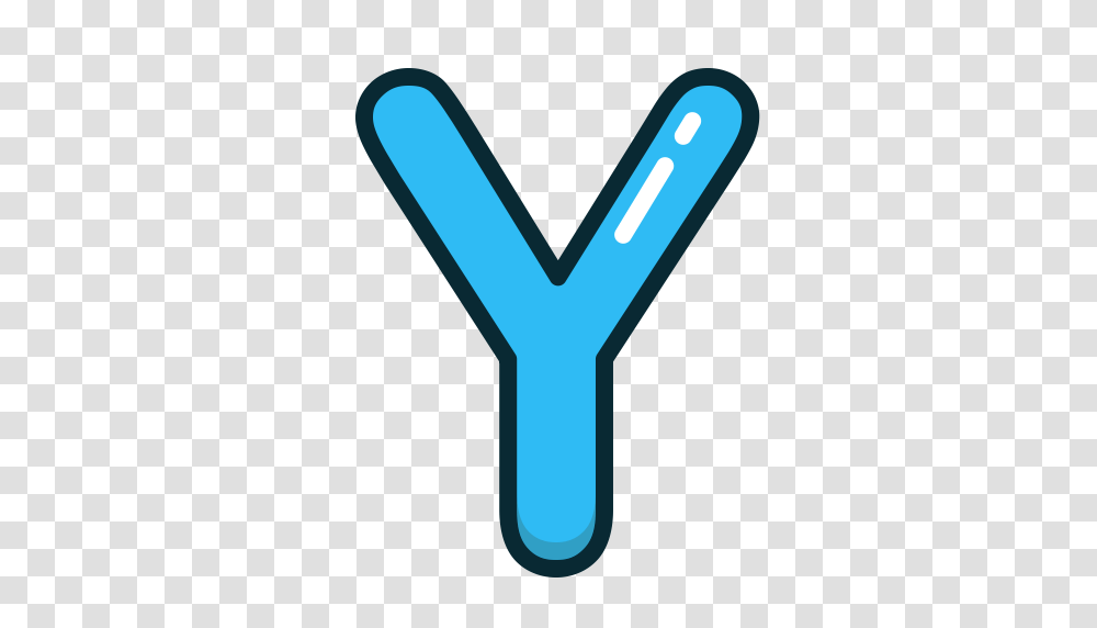 Alphabet Blue Letter Letters Y Icon, Light, Hand Transparent Png