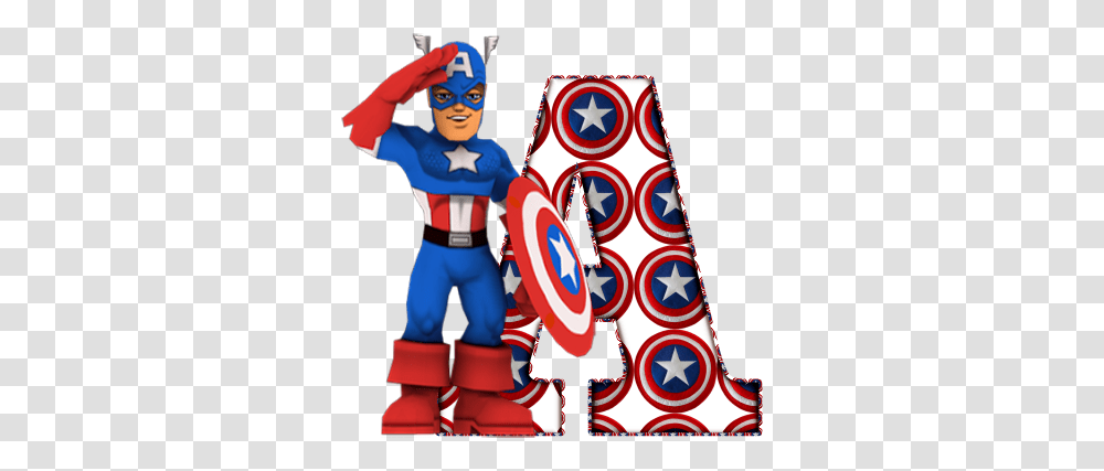 Alphabet Captain America Super Hero Theme, Person, Scissors, Costume Transparent Png