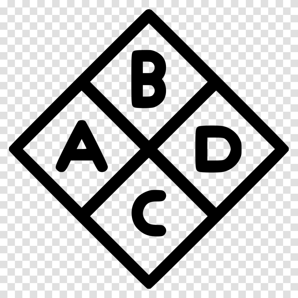 Alphabet English Letters Abcd Elementary Language Language English Icon, Triangle, Recycling Symbol, Road Sign Transparent Png