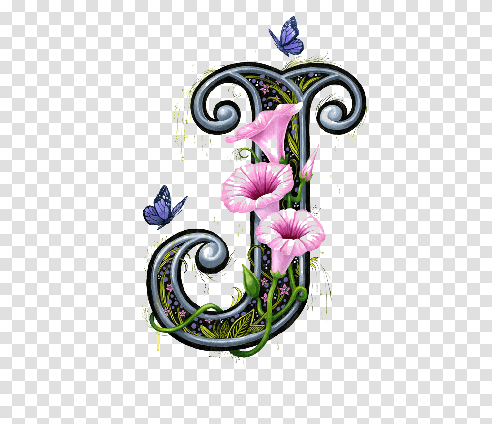 Alphabet, Floral Design Transparent Png