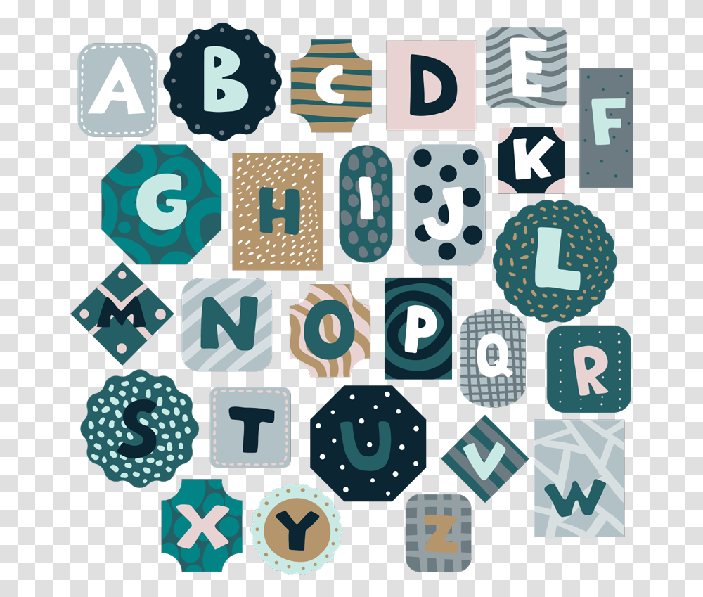 Alphabet Nordic Style Alphabet Wall Decal Alphabet For Toddlers, Number, Game Transparent Png