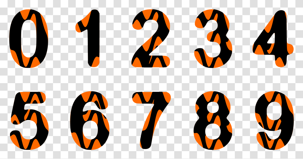 Alphabet Numbers, Halloween, Stencil, Silhouette Transparent Png