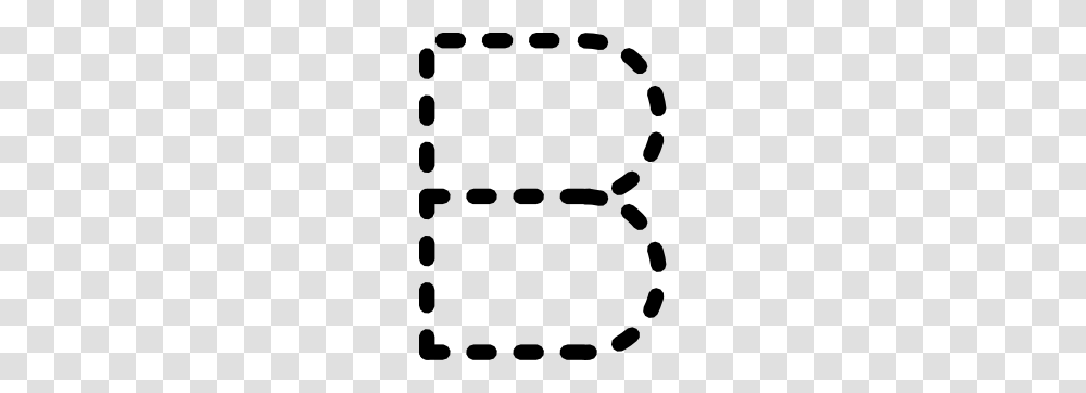 Alphabet Tracing Letter B Clip Art Free Vector, Footprint, Stencil Transparent Png