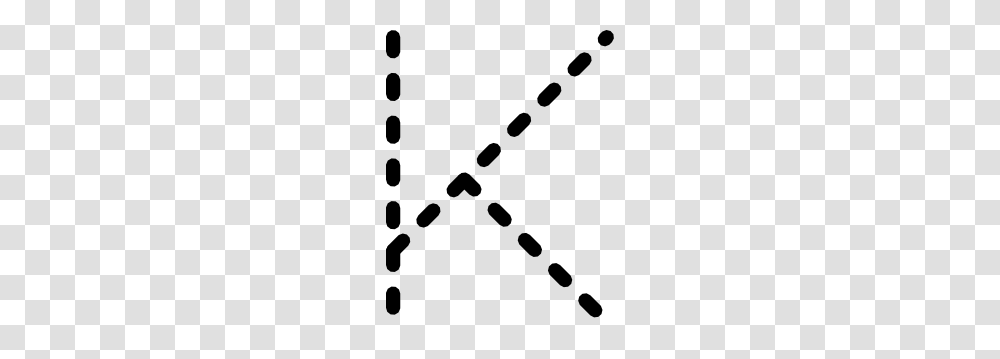 Alphabet Tracing Letter K Clip Art, Stencil, Footprint, Silhouette Transparent Png