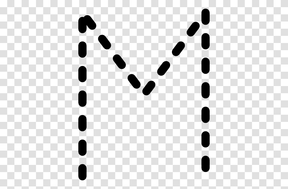 Alphabet Tracing Letter M Clip Art Free Vector, Stencil, Texture, Polka Dot, Footprint Transparent Png