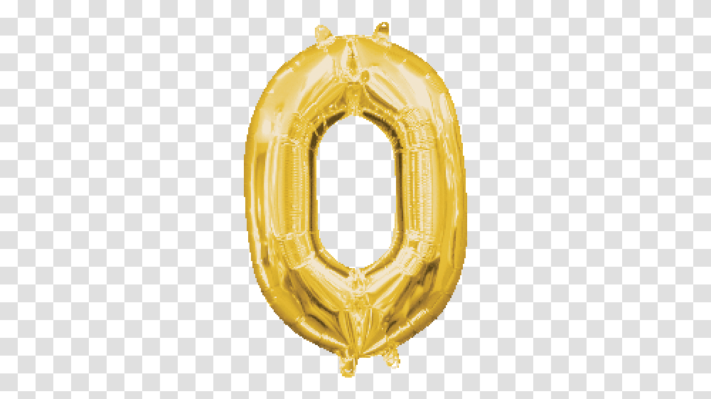 Alphabet 'o' Gold Foil Balloon Gold Number Balloons, Text, Lamp, Symbol, Logo Transparent Png