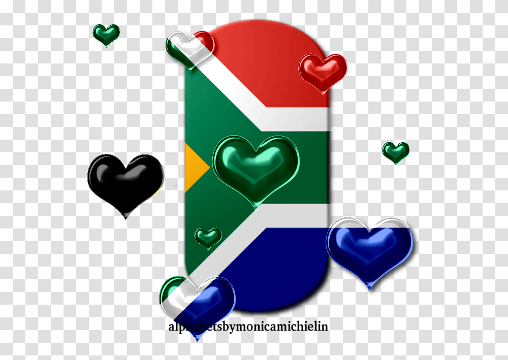 Alphabets By Monica Michielin South Africa Flag Alphabet Heart, Symbol, Text, Recycling Symbol, Triangle Transparent Png