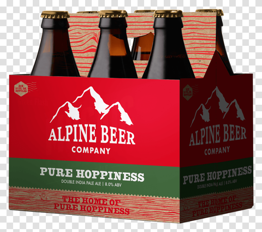 Alpine Beer Pure Hoppiness, Alcohol, Beverage, Drink, Bottle Transparent Png