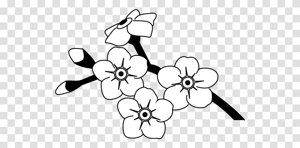 Alpine Forget Me Not Svg Free Outline Forget Me Not Flowers To Drawing, Plant, Blossom, Petal, Stencil Transparent Png
