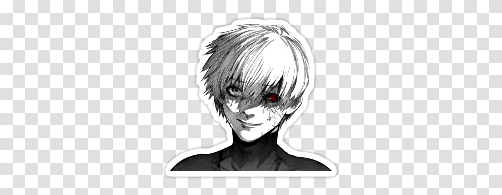 Also Buy This Artwork Tokyo Ghoul Anime Sticker, Manga, Comics, Book, Person Transparent Png