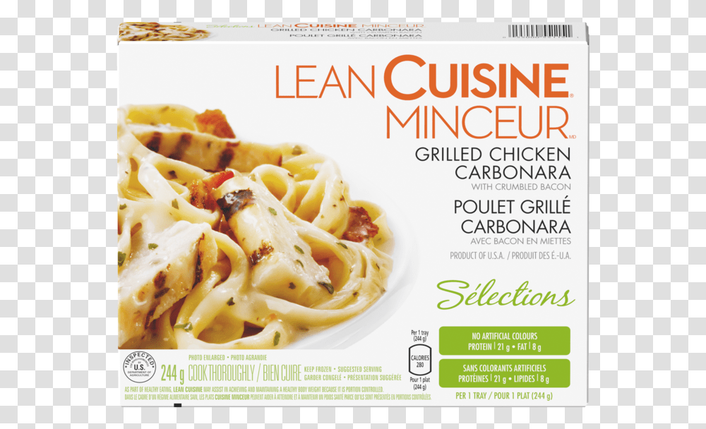 Alt Text Placeholder Lean Cuisine Grilled Chicken Carbonara, Advertisement, Poster, Flyer, Paper Transparent Png